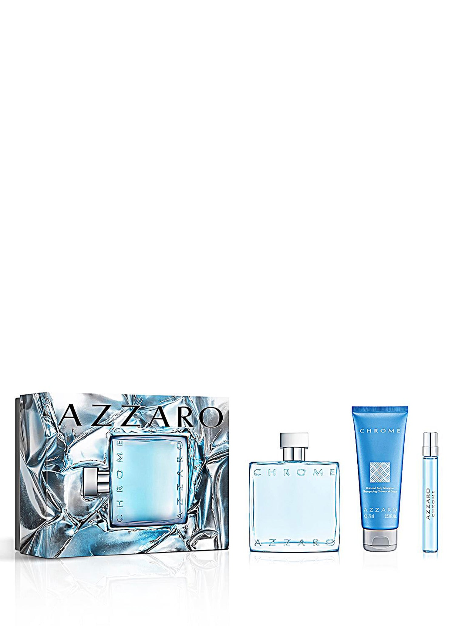 Azzaro Chrome EDT 100 ml + Hb75 Şampuan 75 ml + H25 EDT 10 ml Erkek Parfüm Set